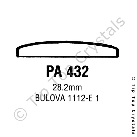 GS PA432 Watch Crystal