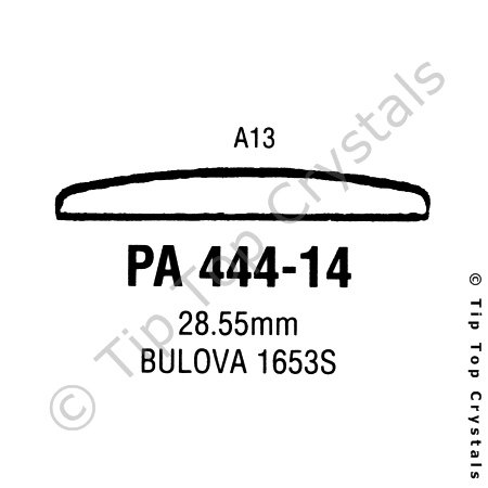 GS PA444-14 Watch Crystal