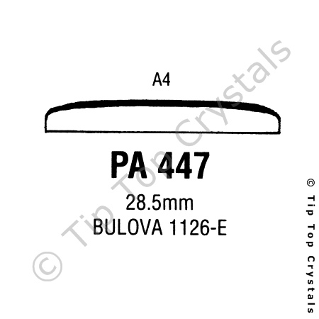 GS PA447 Watch Crystal