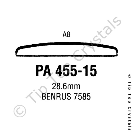 GS PA455-15 Watch Crystal