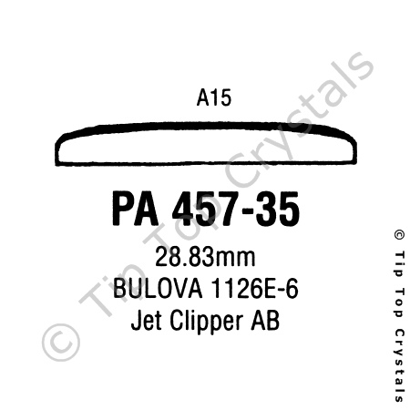 GS PA457-35 Watch Crystal