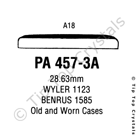 GS PA457-3A Watch Crystal