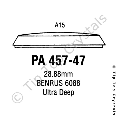 GS PA457-47 Watch Crystal