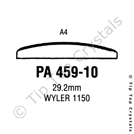 GS PA459-10 Watch Crystal