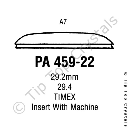 GS PA459-22 Watch Crystal