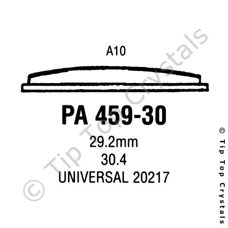 GS PA459-30 Watch Crystal