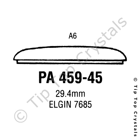 GS PA459-45 Watch Crystal