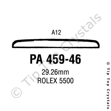 GS PA459-46 Watch Crystal