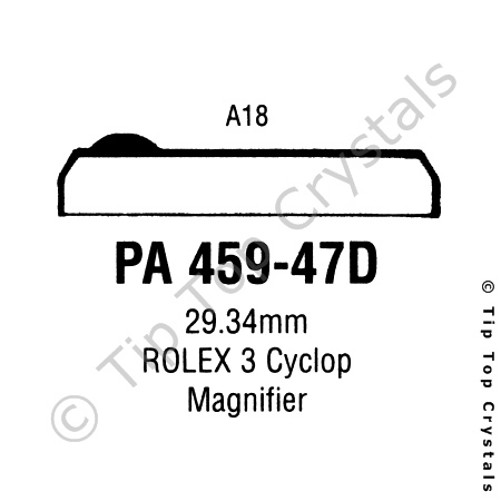 GS PA459-47D Watch Crystal
