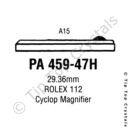 GS PA459-47H Watch Crystal