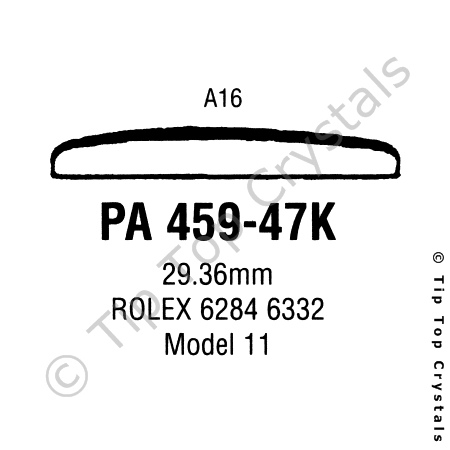 GS PA459-47K Watch Crystal