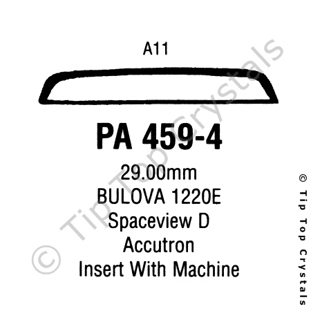 GS PA459-4 Watch Crystal