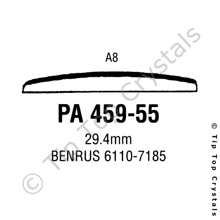 GS PA459-55 Watch Crystal