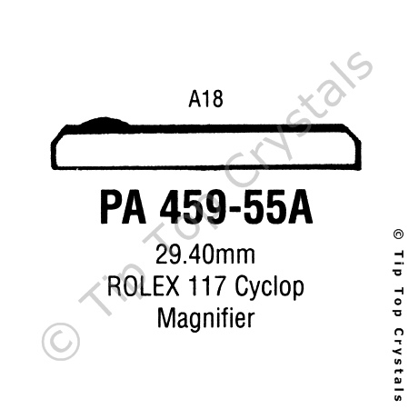 GS PA459-55A Watch Crystal