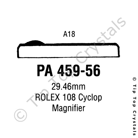 GS PA459-56 Watch Crystal