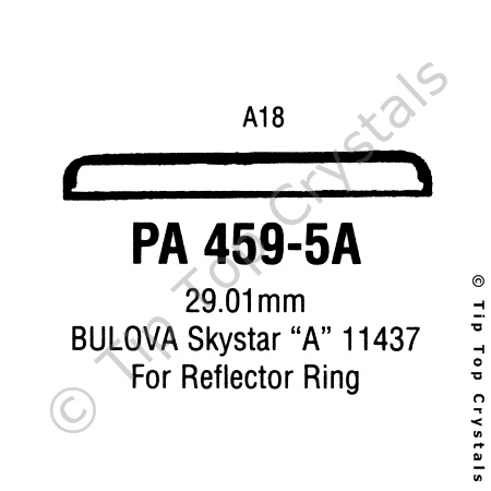 GS PA459-5A Watch Crystal