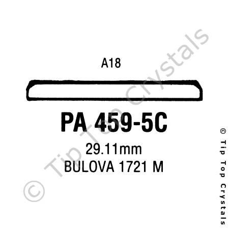 GS PA459-5C Watch Crystal