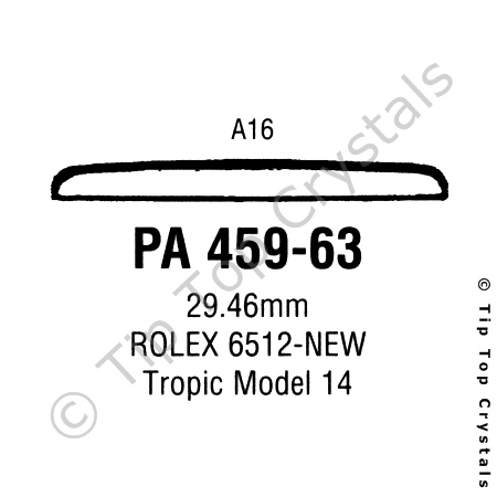 GS PA459-63 Watch Crystal