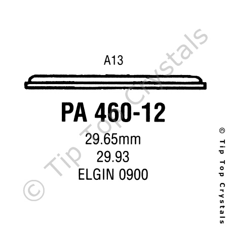 GS PA460-12 Watch Crystal