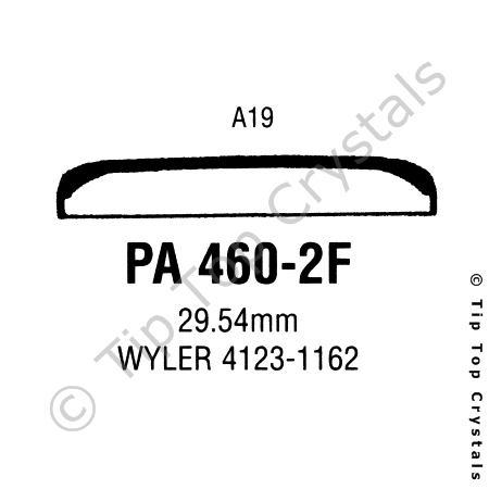 GS PA460-2F Watch Crystal