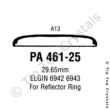 GS PA461-25 Watch Crystal