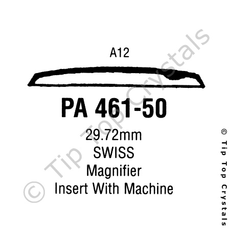 GS PA461-50 Watch Crystal