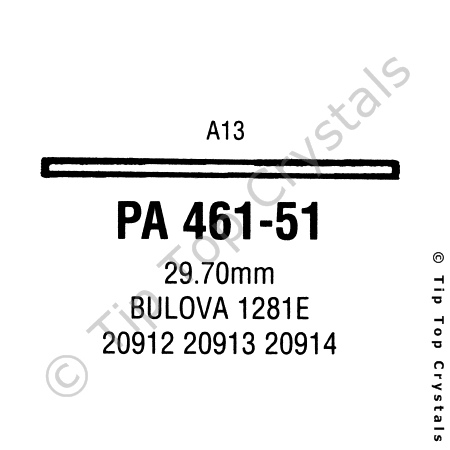 GS PA461-51 Watch Crystal