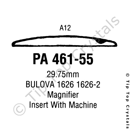 GS PA461-55 Watch Crystal