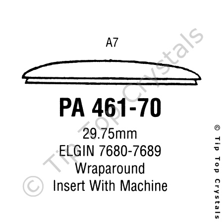 GS PA461-70 Watch Crystal