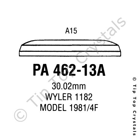 GS PA462-13A Watch Crystal