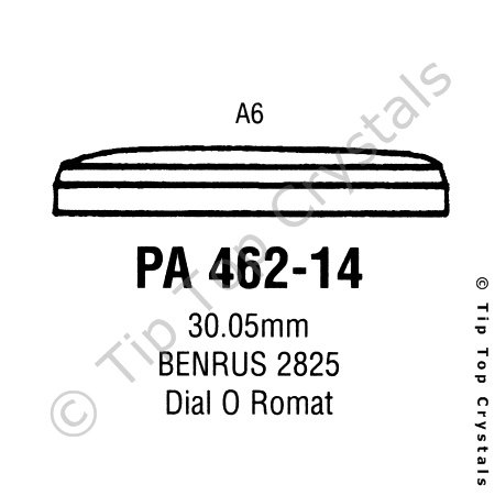 GS PA462-14 Watch Crystal