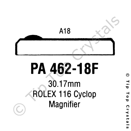 GS PA462-18F Watch Crystal