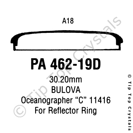GS PA462-19D Watch Crystal