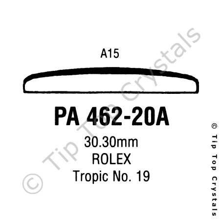 GS PA462-20A Watch Crystal