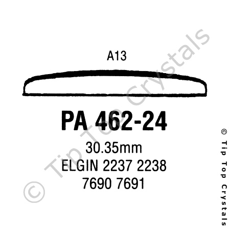 GS PA462-24 Watch Crystal