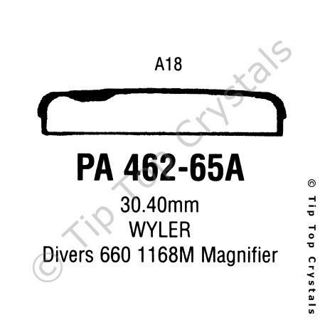 GS PA462-65A Watch Crystal