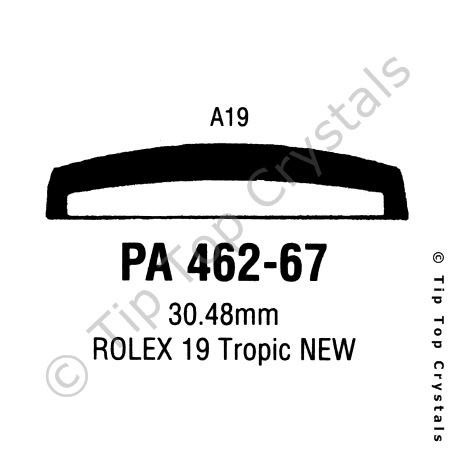 GS PA462-67 Watch Crystal