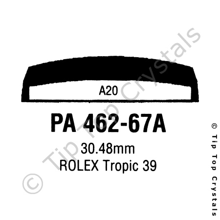 GS PA462-67A Watch Crystal