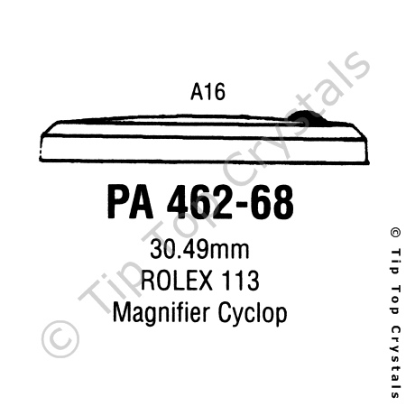 GS PA462-68 Watch Crystal