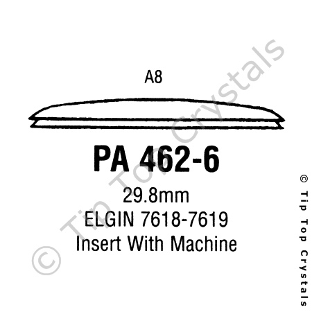 GS PA462-6 Watch Crystal