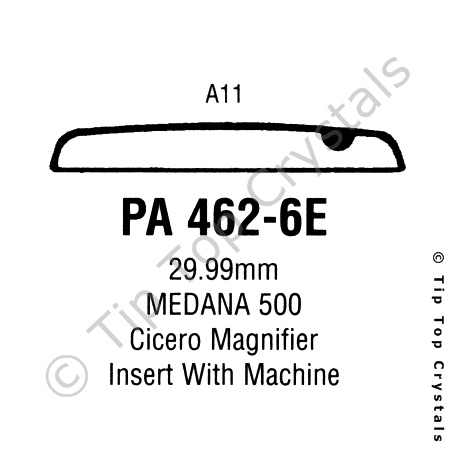 GS PA462-6E Watch Crystal