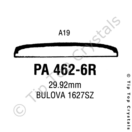 GS PA462-6R Watch Crystal