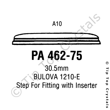 GS PA462-75 Watch Crystal