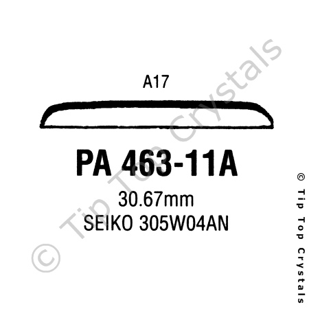 GS PA463-11A Watch Crystal