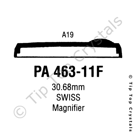 GS PA463-11F Watch Crystal