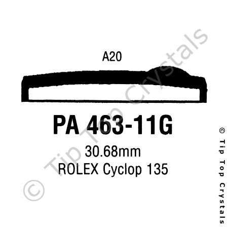 GS PA463-11G Watch Crystal