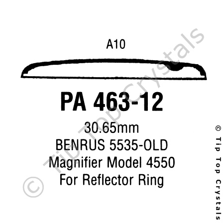 GS PA463-12 Watch Crystal