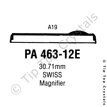 GS PA463-12E Watch Crystal