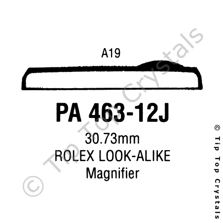 GS PA463-12J Watch Crystal