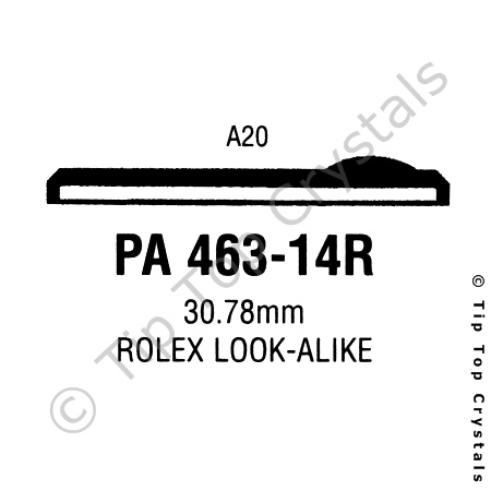 GS PA463-14R Watch Crystal